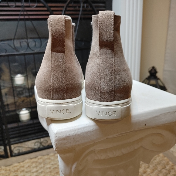 VINCE Newlyn Suede High-top Sneakers, Color: Woodsmoke Womens 7 - Picture 13 of 14